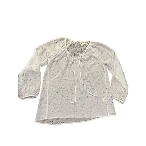 Anthropologie Dylan white eyelet blouse sz M - Picture 1 of 9